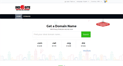 Desktop Screenshot of domreg.indosite.com