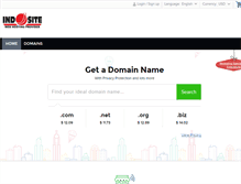 Tablet Screenshot of domreg.indosite.com